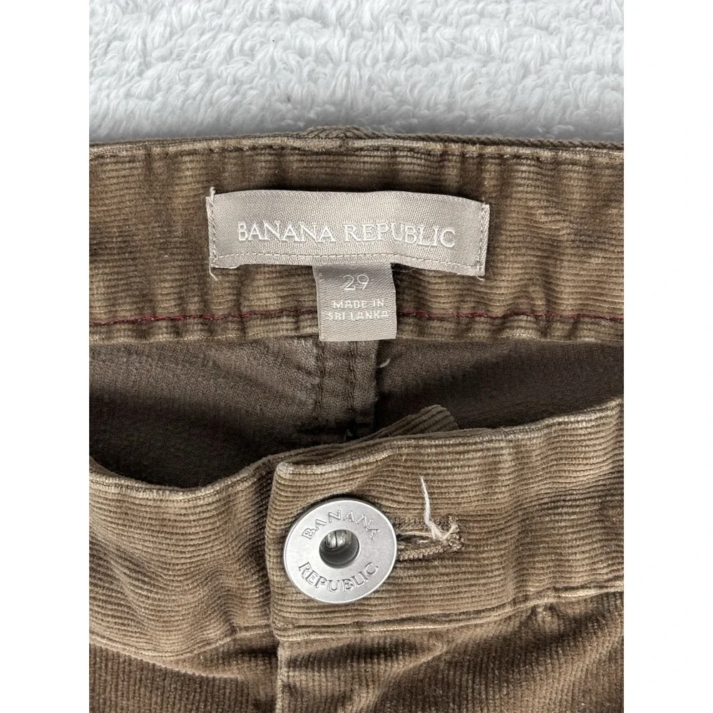 Banana Republic Womens Corduroy Pants Size 29 Light Brown 32x33 Boot Cut‎